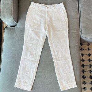 Ralph Lauren Purple Label Linen Pants, 32x30, White